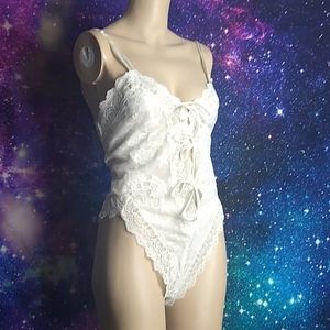 Vintage Victoria's Secret lace teddy medium